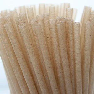 Agave straws wrapped travel pack 50 pieces
